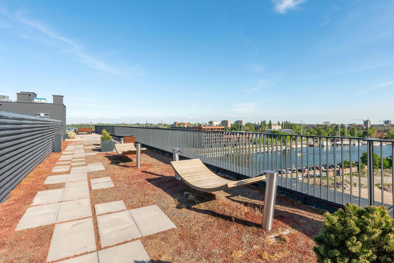 Chlebova - Riverside View Terrace, Free Parking, Gym & Kidsplay By Downtown Apartments Gdańsk Exterior foto