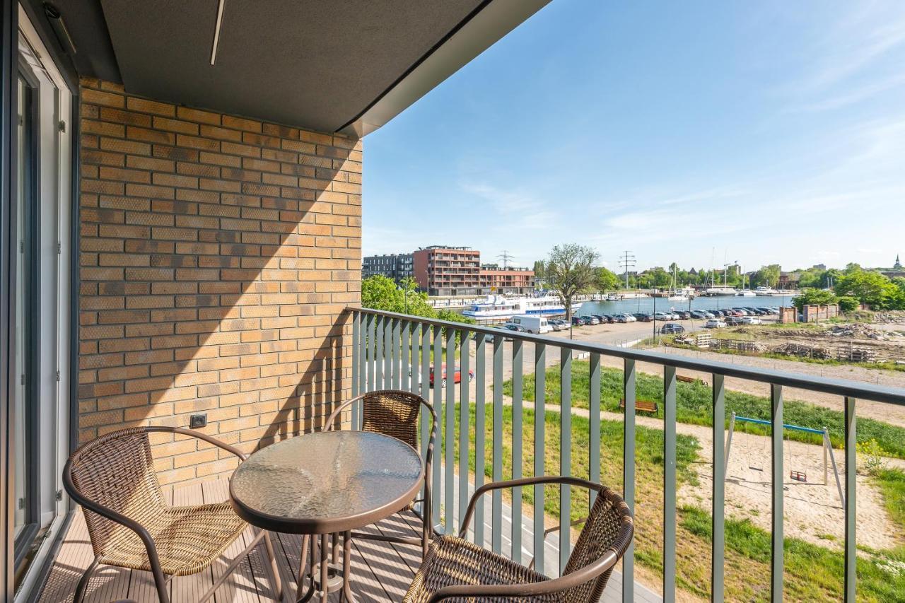 Chlebova - Riverside View Terrace, Free Parking, Gym & Kidsplay By Downtown Apartments Gdańsk Exterior foto