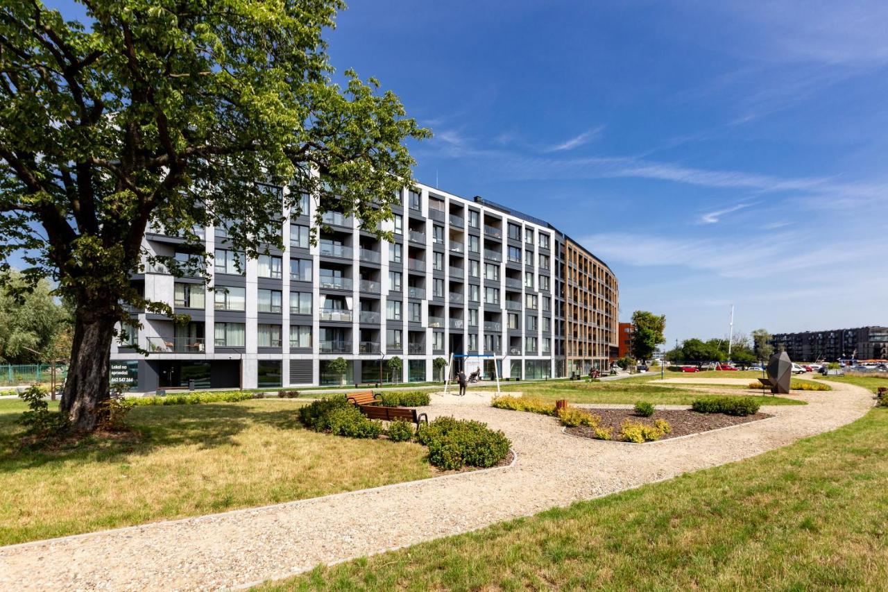 Chlebova - Riverside View Terrace, Free Parking, Gym & Kidsplay By Downtown Apartments Gdańsk Exterior foto
