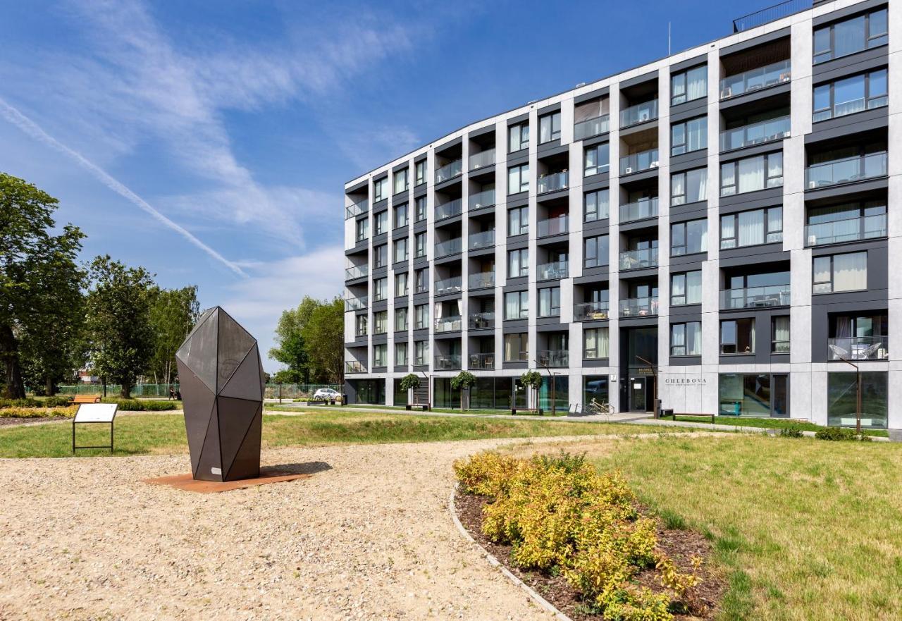 Chlebova - Riverside View Terrace, Free Parking, Gym & Kidsplay By Downtown Apartments Gdańsk Exterior foto