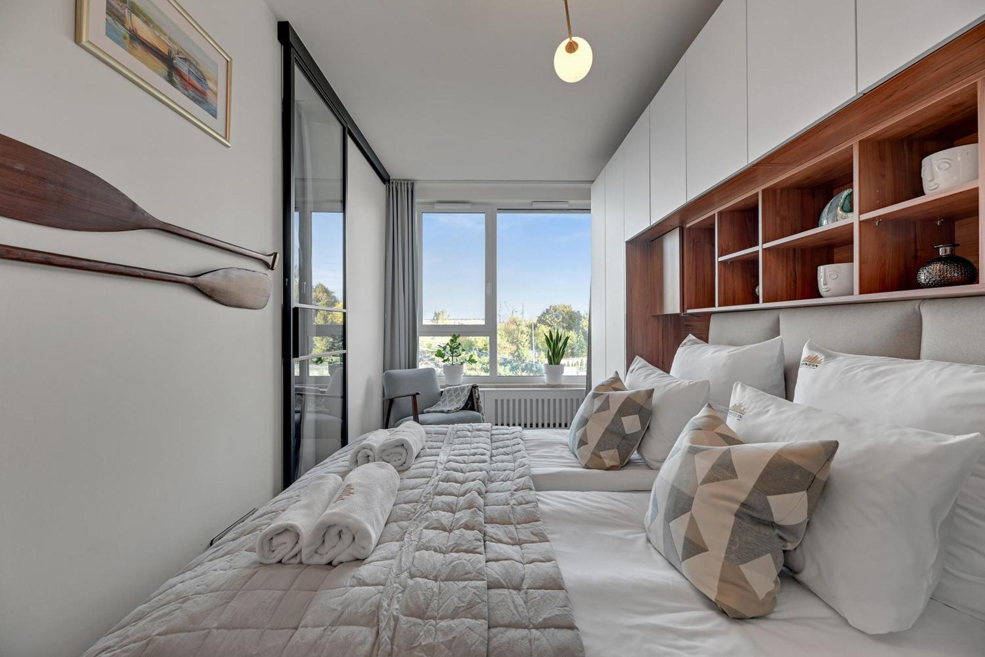 Chlebova - Riverside View Terrace, Free Parking, Gym & Kidsplay By Downtown Apartments Gdańsk Quarto foto
